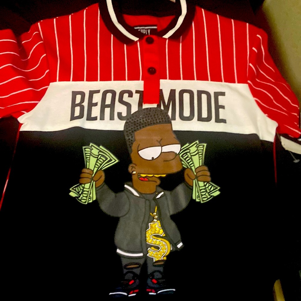 L boys beast mode shirt